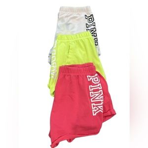 Victoria secret PINK short bundle size Large